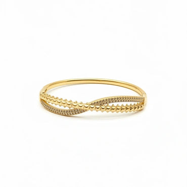 Luxe Ripple Criss-Cross Bangle