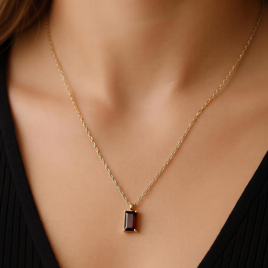 Aurelia Ruby Pendant Necklace