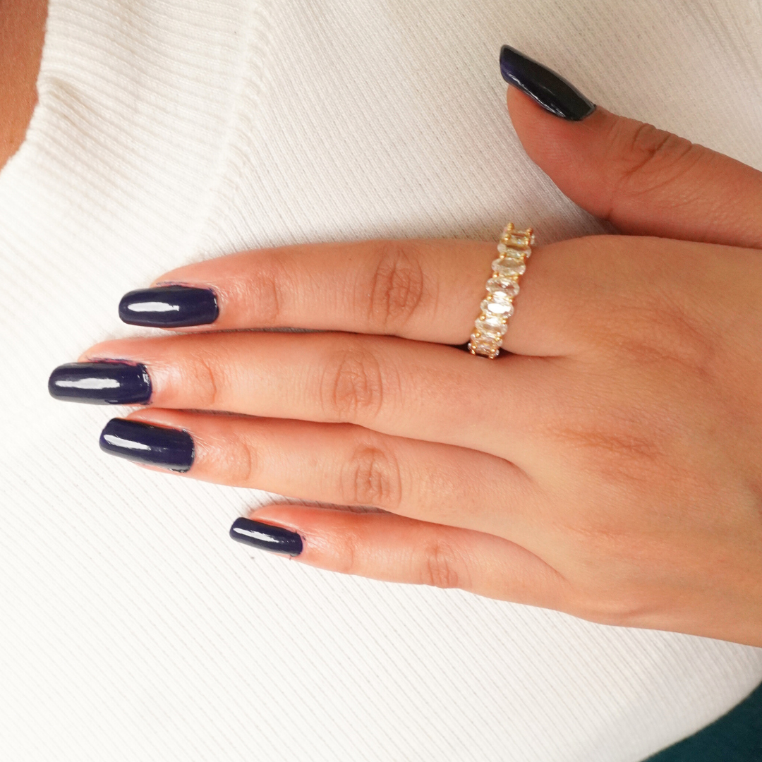Ashara Oval Radiance Eternity Ring|Adjustable
