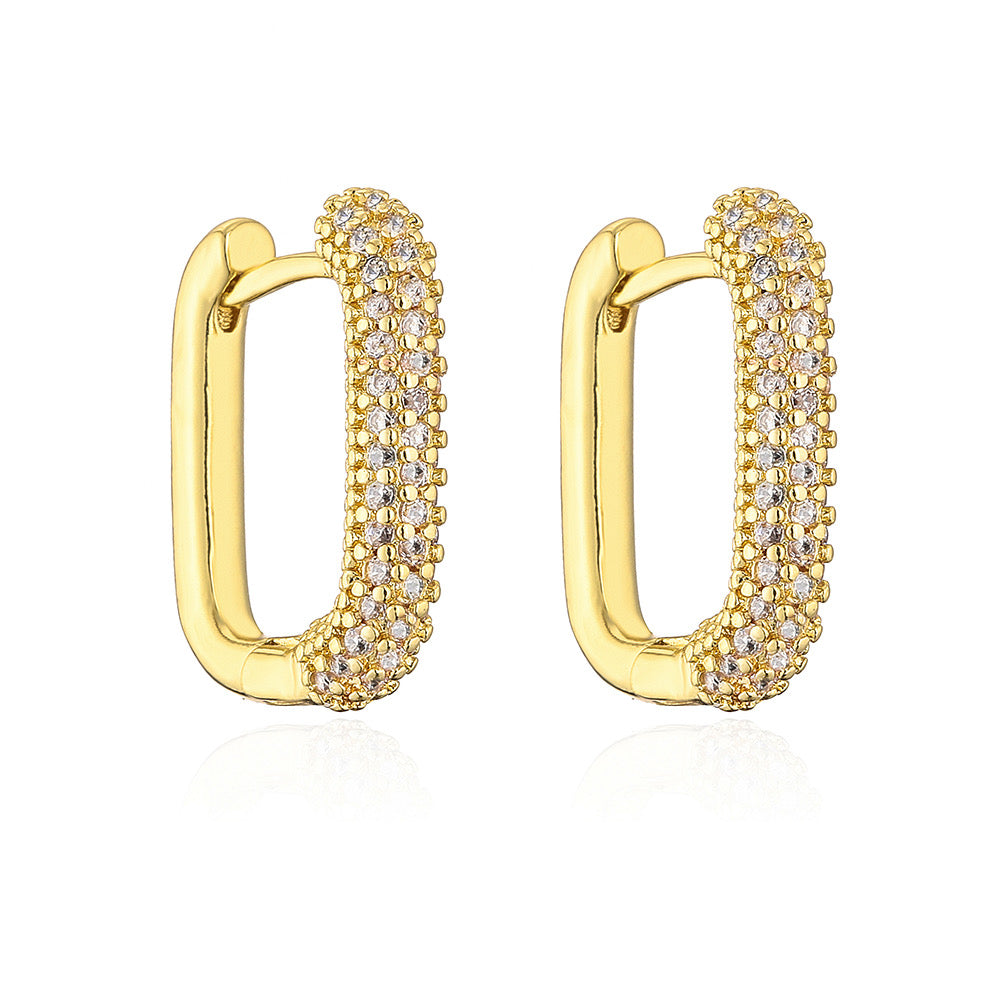 Ashara Luxe Spark Pavé Hoops