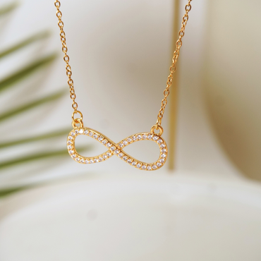 Ashara Eternity Sparkle Infinity Necklace