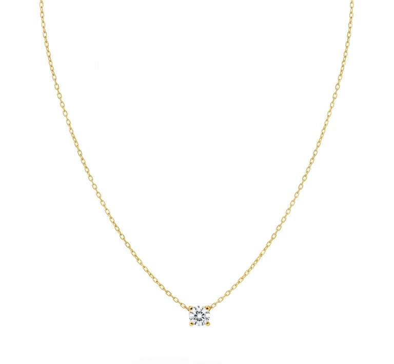 Classic Solitaire Spark Necklace