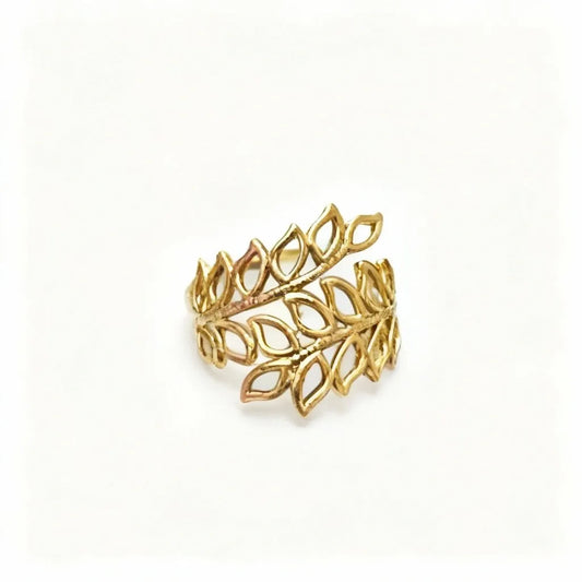 Elysia Leaf Adjustable Ring