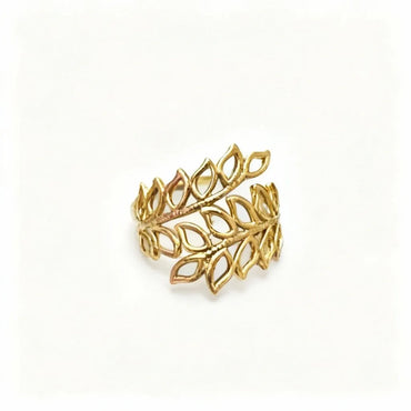 Elysia Leaf Adjustable Ring