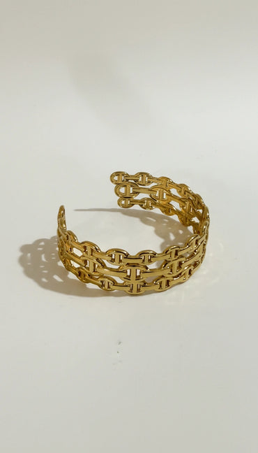 Aria Serpenti Chain Bracelet Cuff