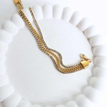 Lustra Triple Tennis Bracelet