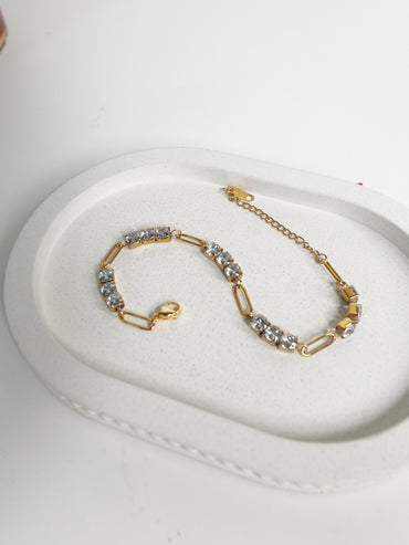 Luna Link Crystal Bracelet