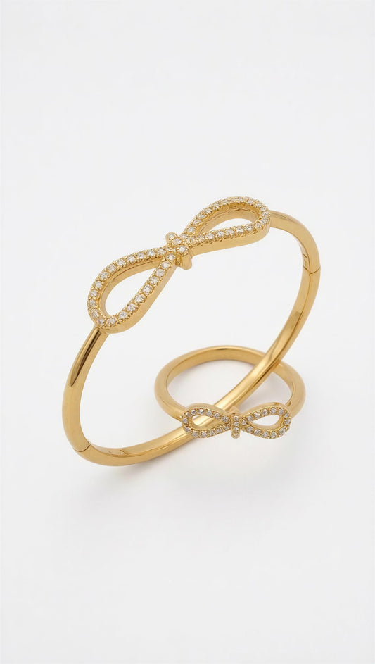 Bow Belle Bracelet & Ring Set