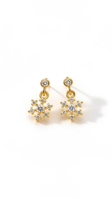 Blossom Drop Ball Back Stud Earrings