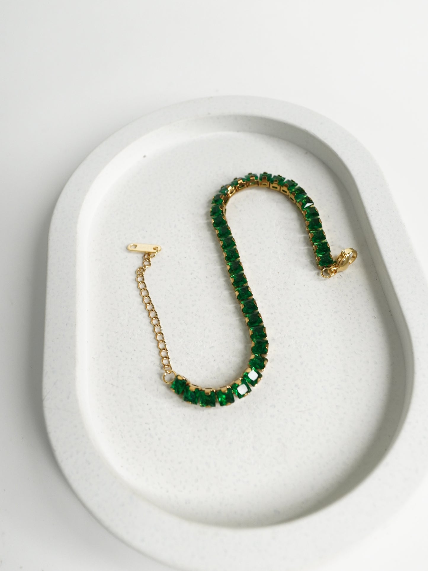 Emerald Radiance Tennis Bracelet