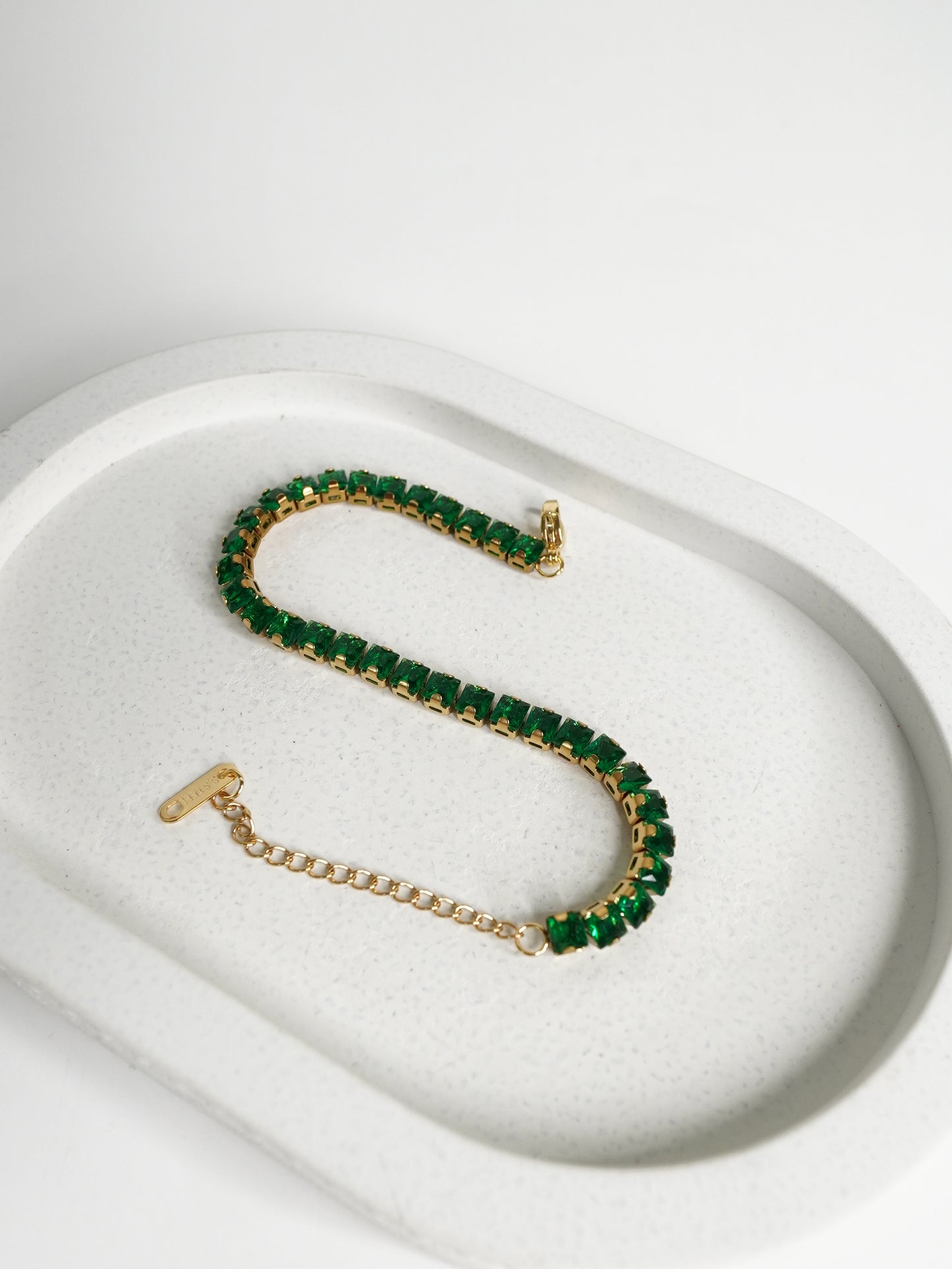 Emerald Radiance Tennis Bracelet