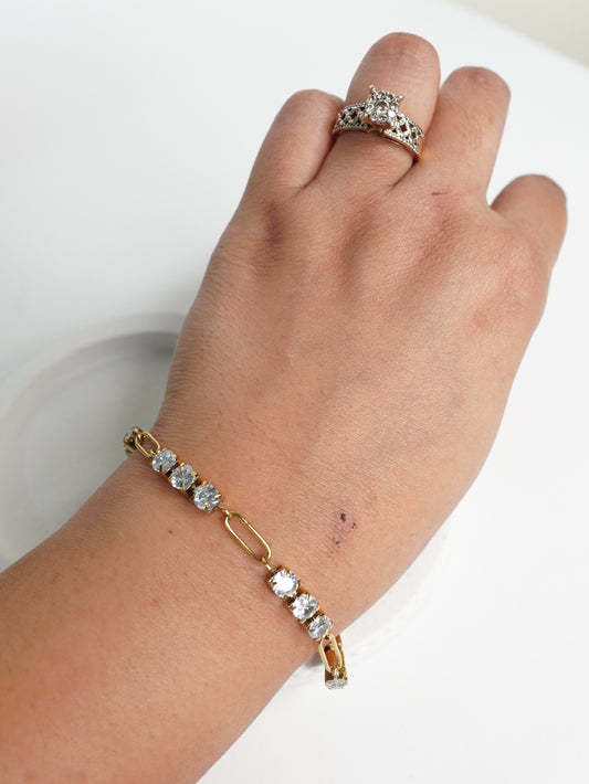 Luna Link Crystal Bracelet