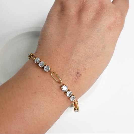Luna Link Crystal Bracelet