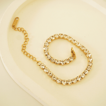 Eterna Tennis Bracelet – 18K Gold-Plated