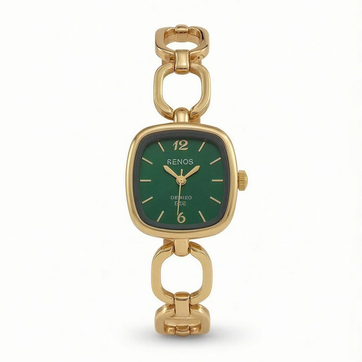 Emerald Link Luxe Watch – gold-tone stainless steel watch, view 2