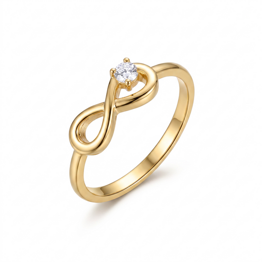 Eternal Solitaire Infinity Ring