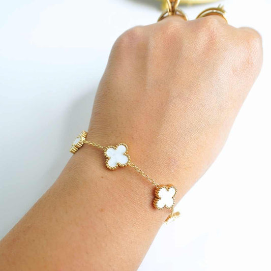 Fleur Blanc Bracelet