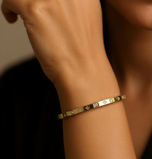 Eternia Symbol Engraved Bracelet - Tiny Wrist