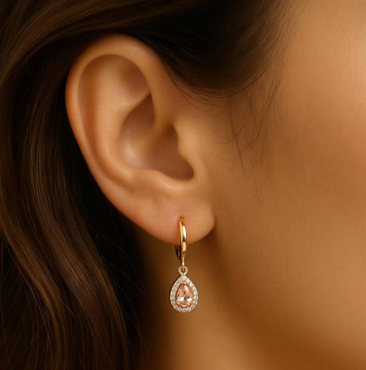 Celeste Blush Teardrop Earrings