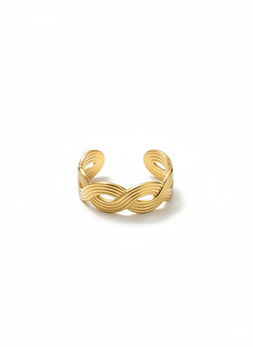 Twisted Infinity Ring-Adjustable