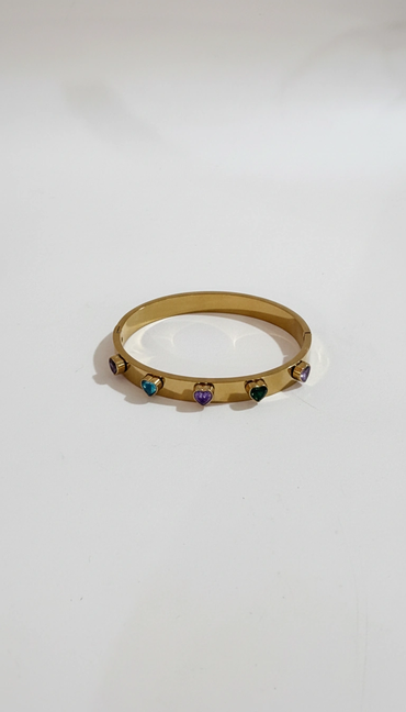 Amora Hearts Gold Bracelet