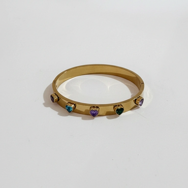 Amora Hearts Gold Bracelet