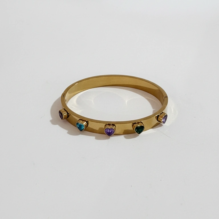Amora Hearts Gold Bracelet