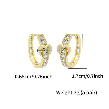Heart Hoop Earrings
