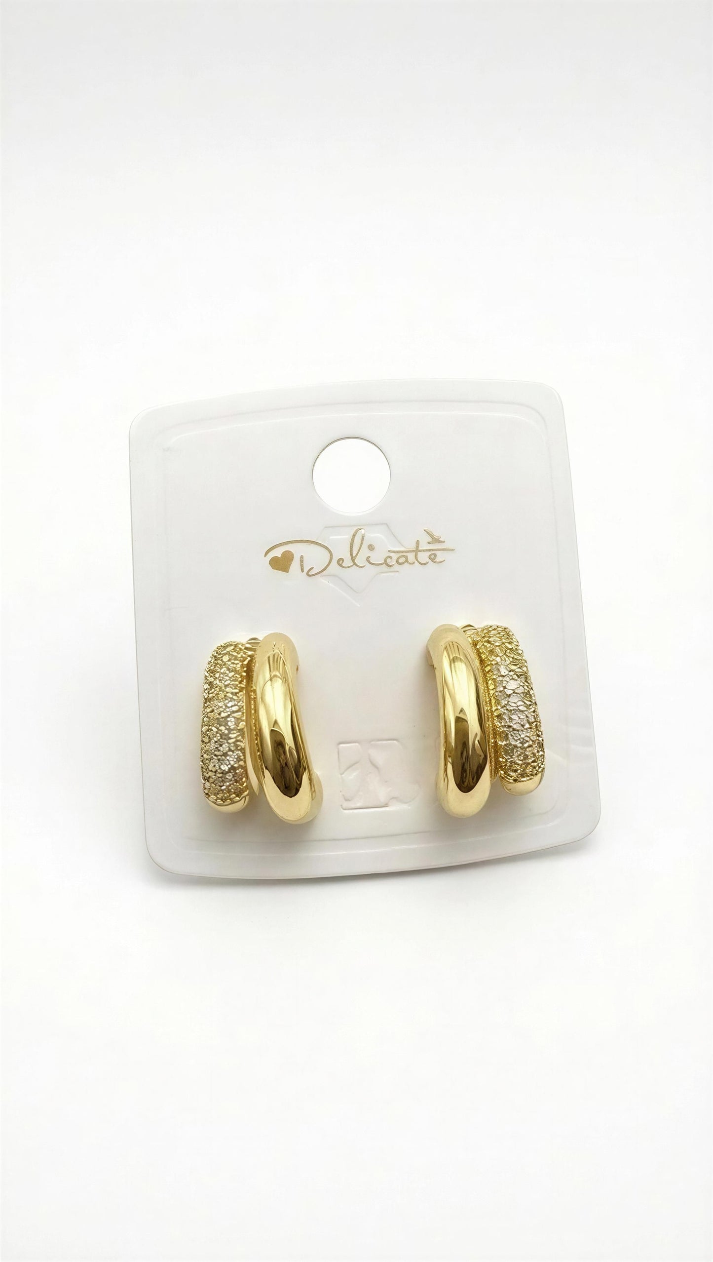 Luna Duo Huggie Earrings