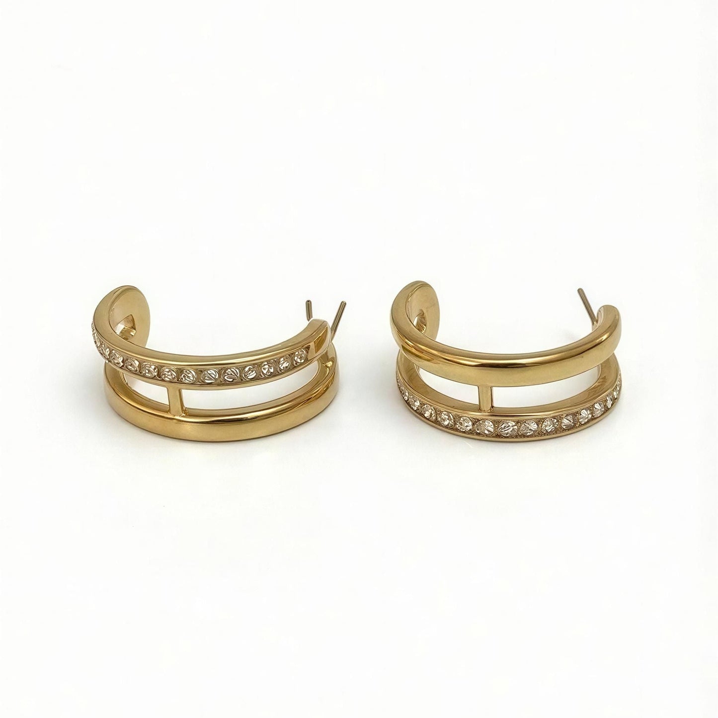 Celeste Duo Spark Hoop Earrings