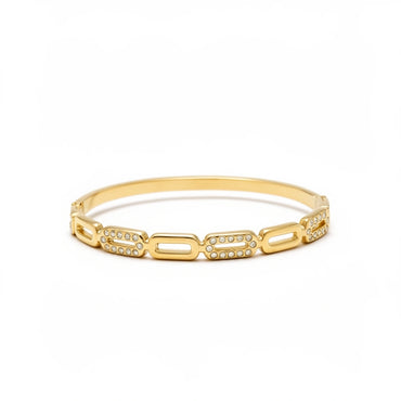 Elara Link Luxe Gold Bangle