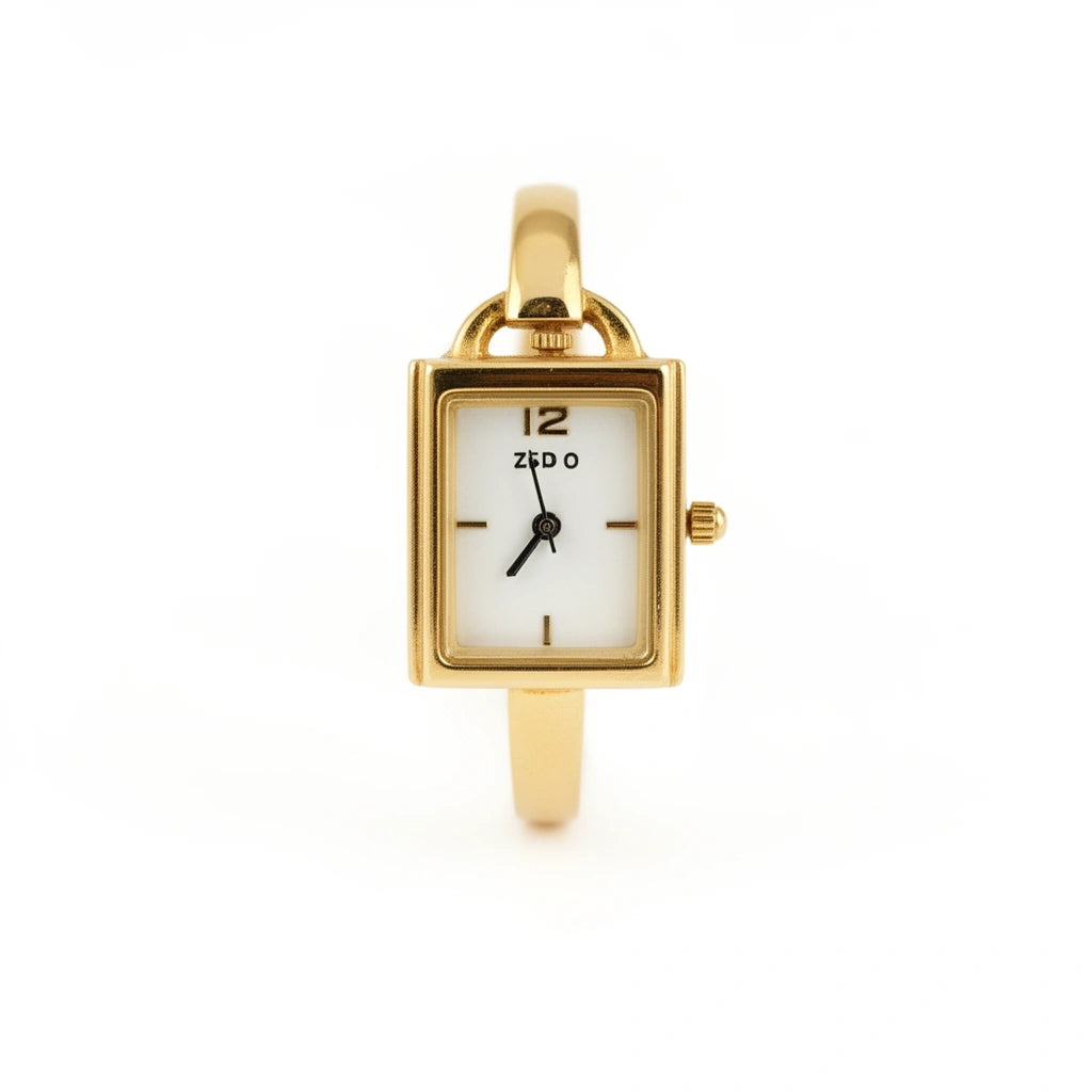 Elara Vintage Gold Watch Bracelet