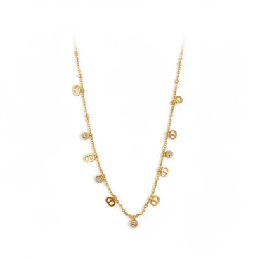 Luxe Charm Drop Necklace
