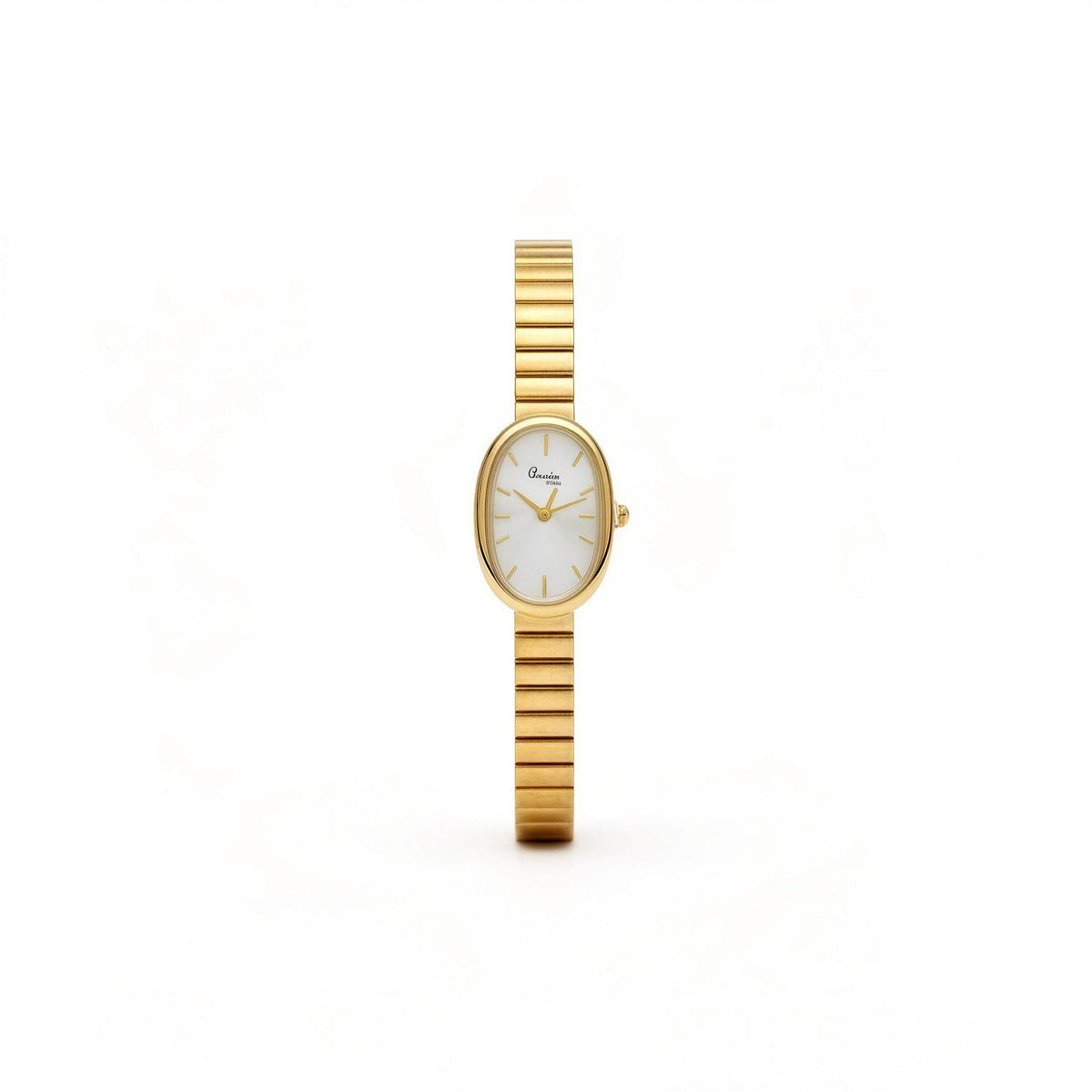 Aurelia Oval Gold Watch – 18K gold-plated stainless steel watch, view 2