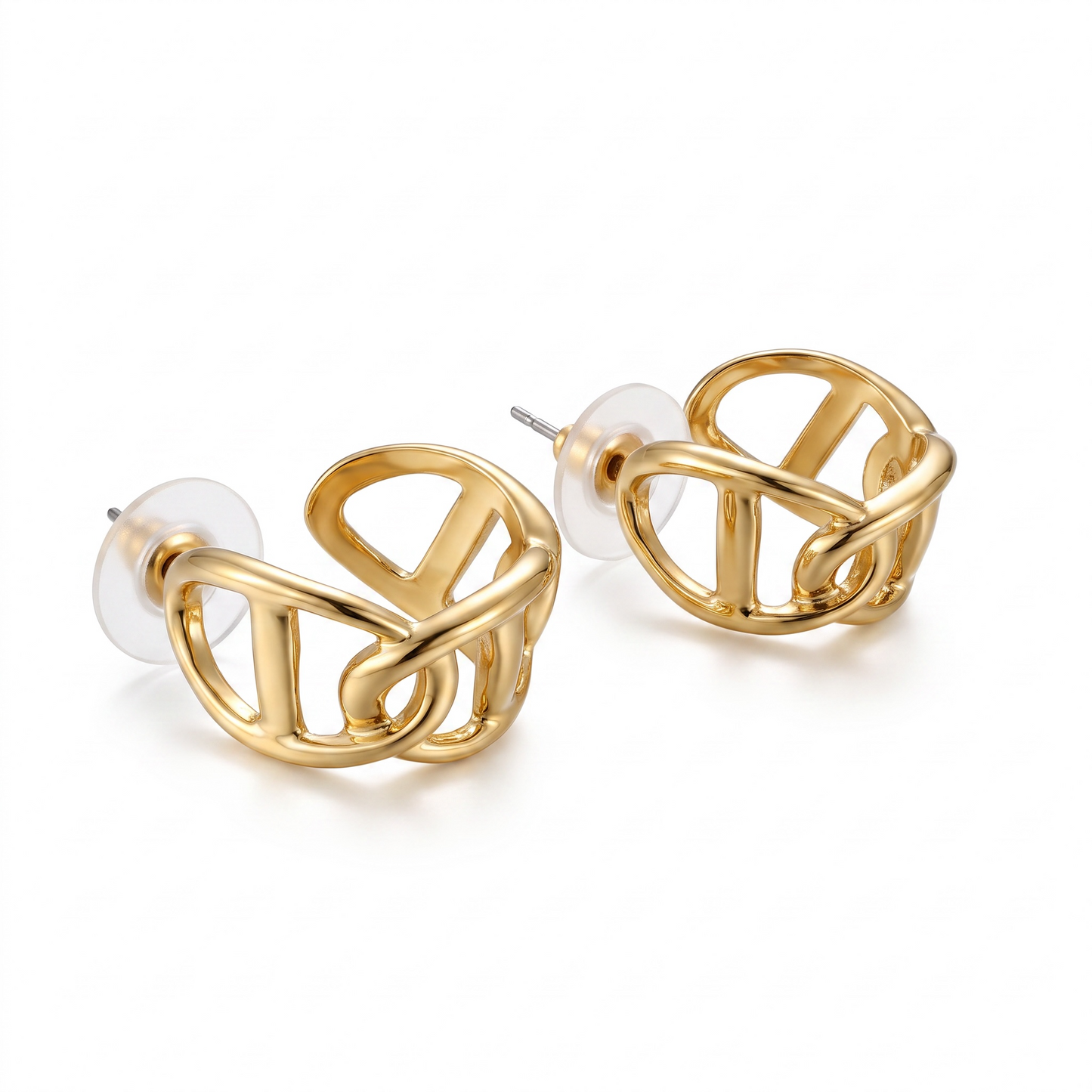 Sculpted Knot Stud Earrings