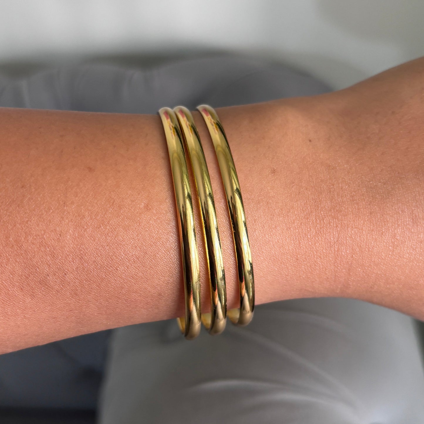 Luxe Gold Stack Bangles (Set of 3)