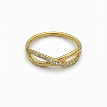 Eterna Twist Pavé Ring