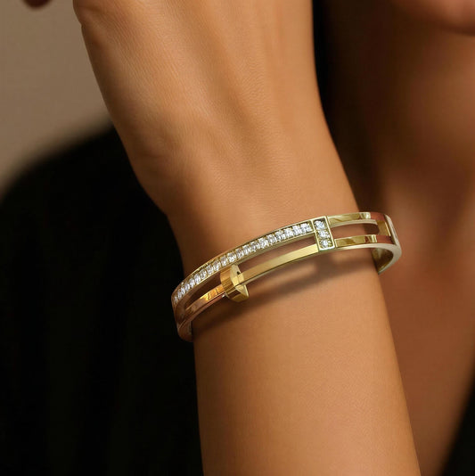 Minimal Luxe Zircon Bracelet - Tiny Wrist