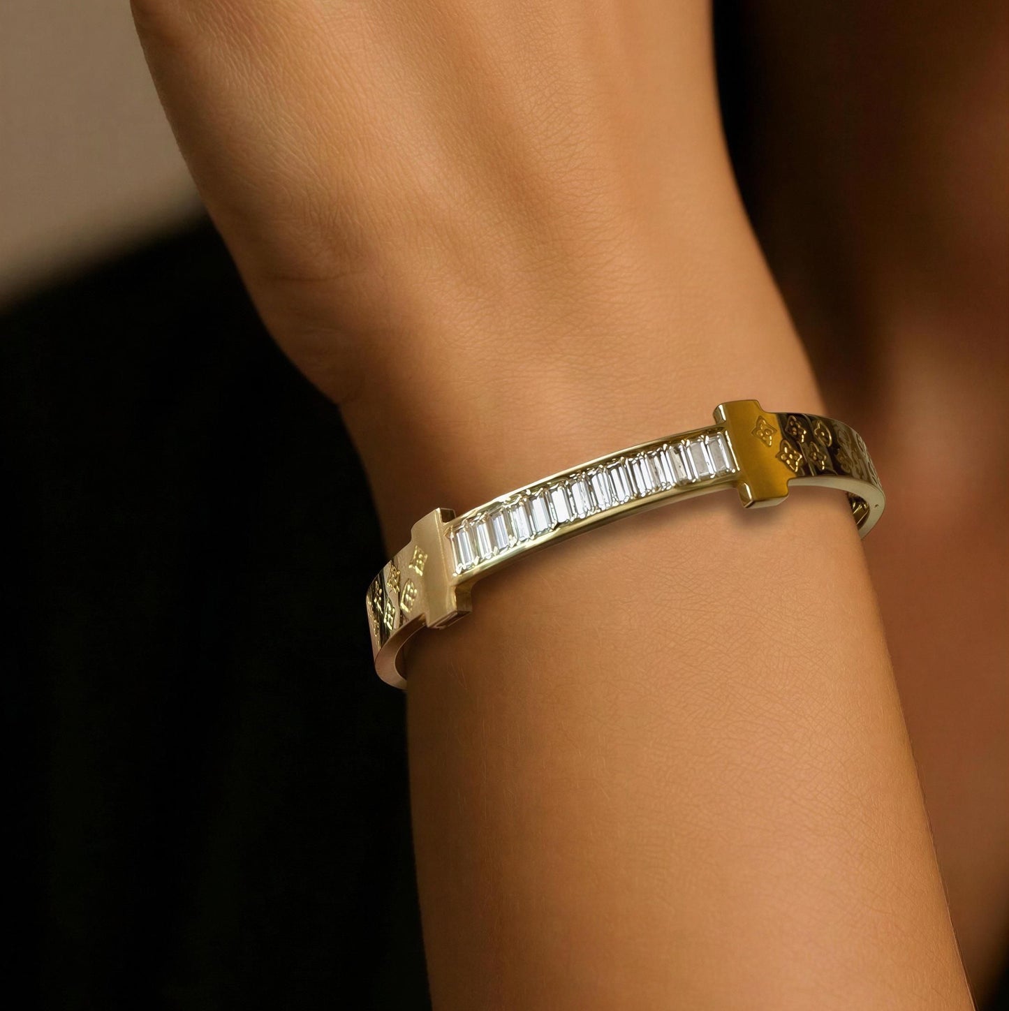 Regalia Baguette Bar Bracelet for tiny wrist