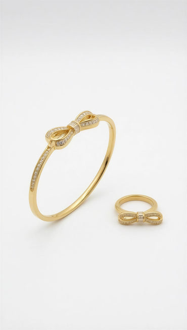Luxe Bow Radiance Bracelet & Ring Set