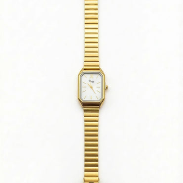 Ivory Luxe Octagon Gold Watch