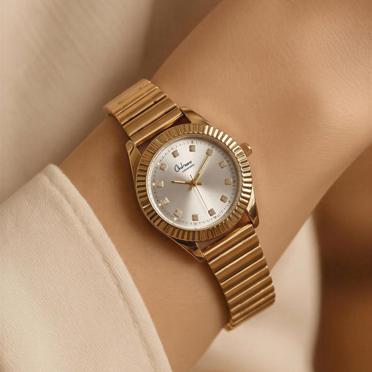 Aurora Luxe Gold Watch