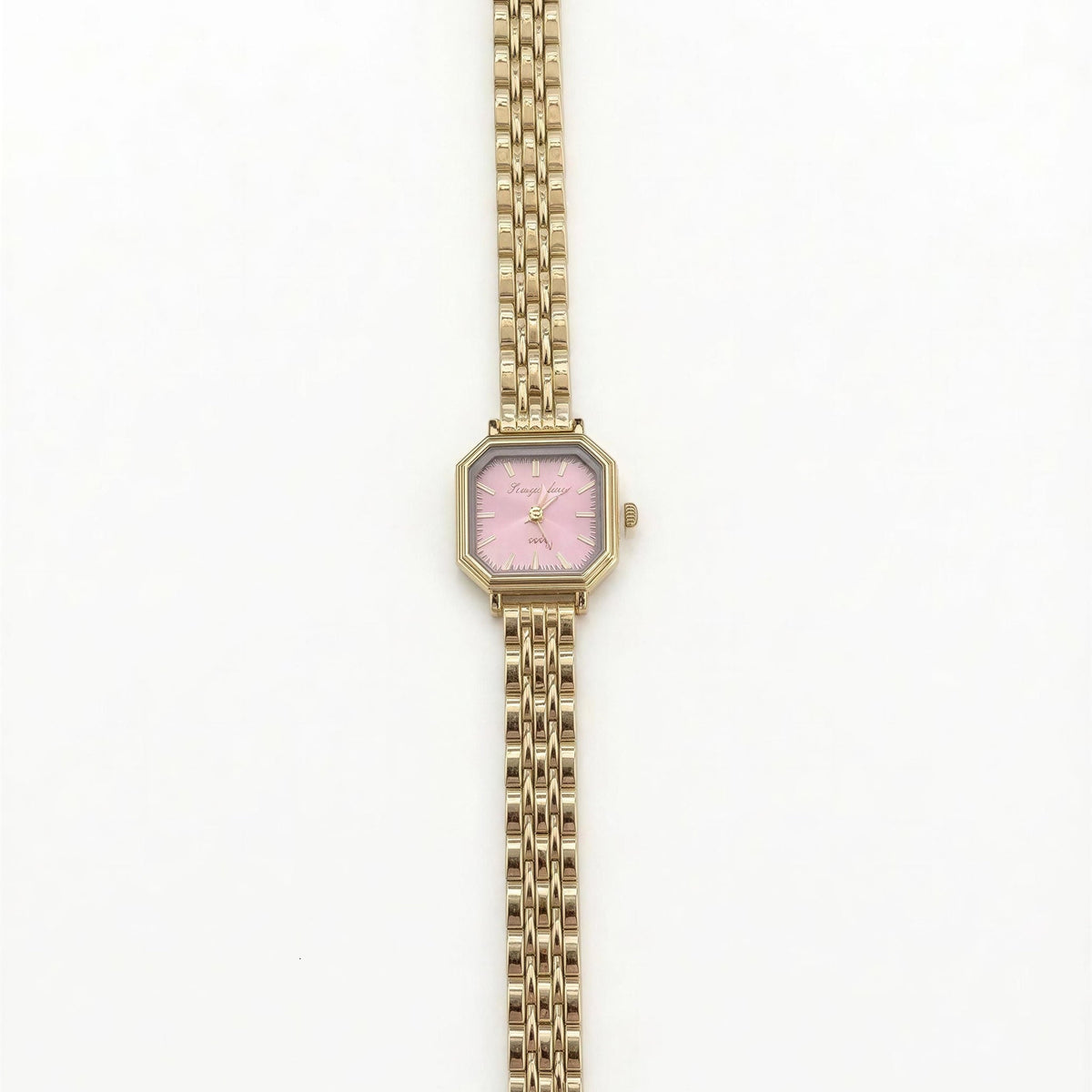 Blush Belle Watch – gold-tone stainless steel watch, view 3