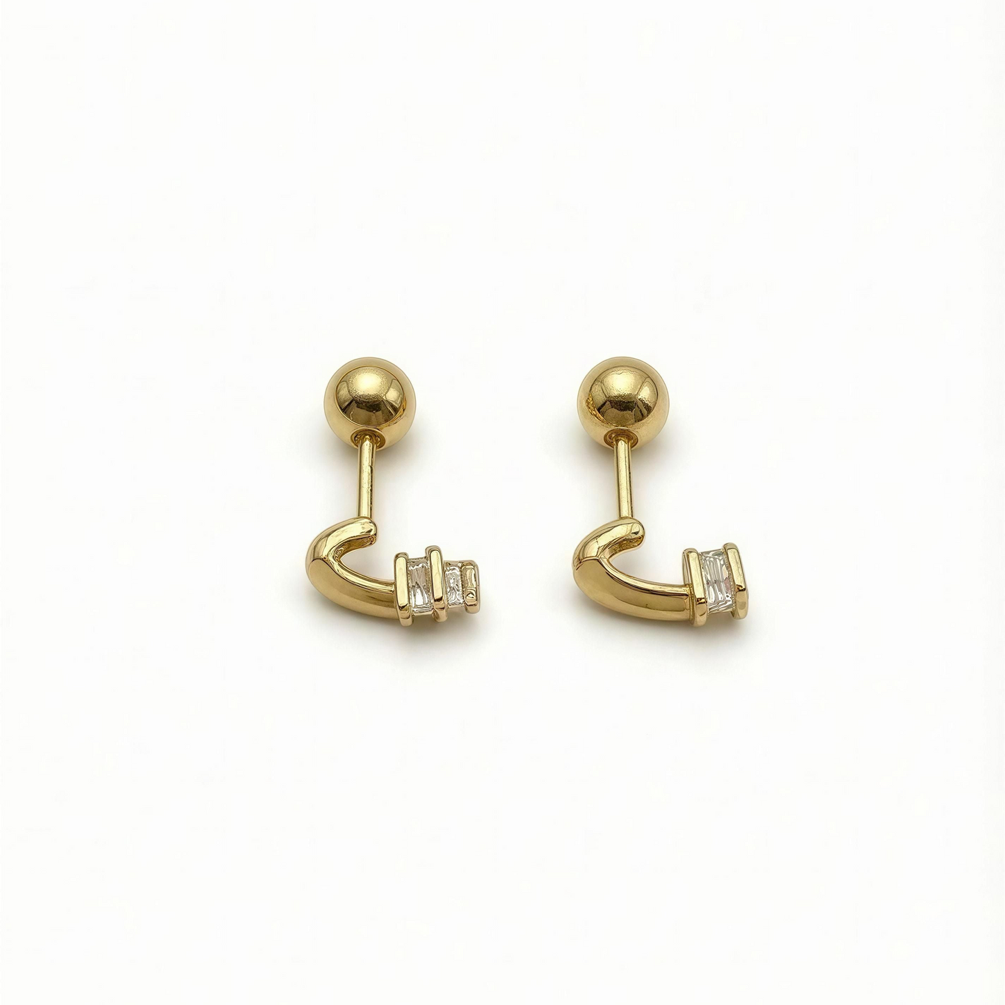 Celeste Ball Back Stud Earrings