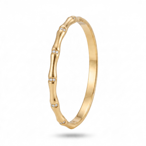 Golden Bamboo Sparkle Bracelet