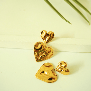 Celeste Double Heart Earrings