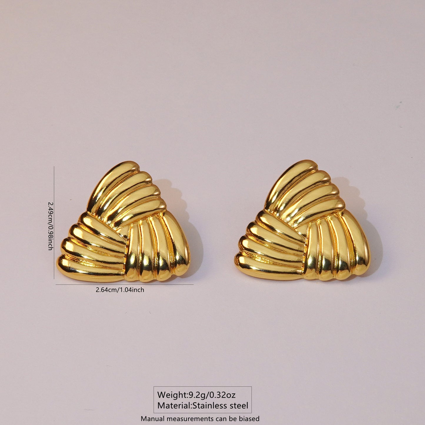 Ashara Aurora Fan Stud Earrings