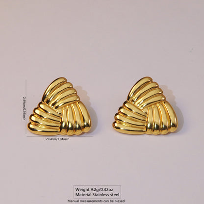 Ashara Aurora Fan Stud Earrings