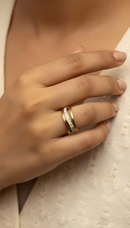 Criss-Cross Crystal Band