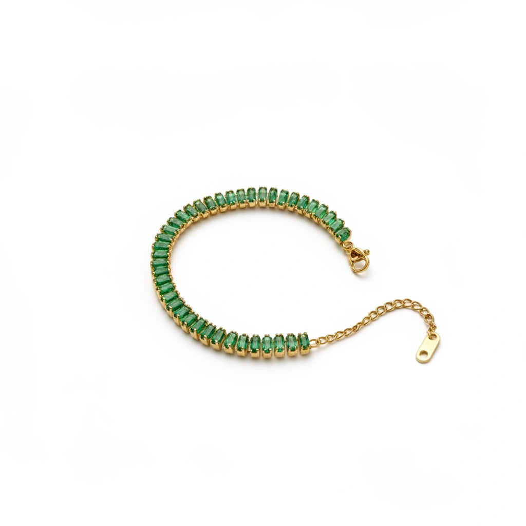 Emerald Line Tennis Bracelet